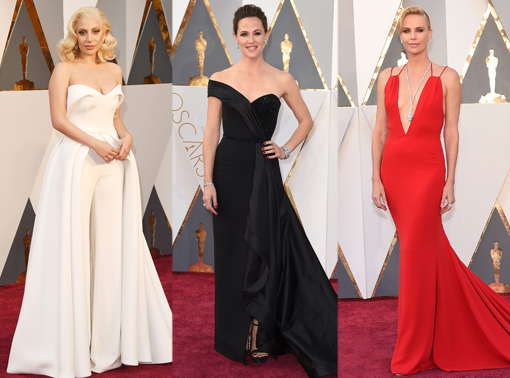 Lady Gaga, Jennifer Garner, Charlize Theron, 2016 Oscars, Academy Awards, Arrivals Lady Gaga, Jennifer Garner, Charlize Theron, 2016 Oscars, Academy Awards, Arrivals